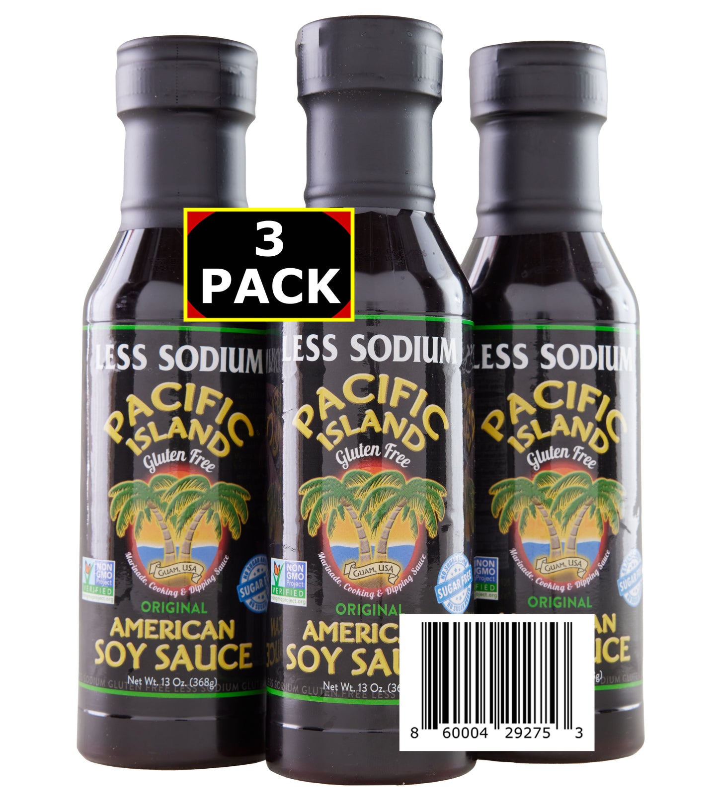 Pacific Island Original American Soy Sauce (3) Pack