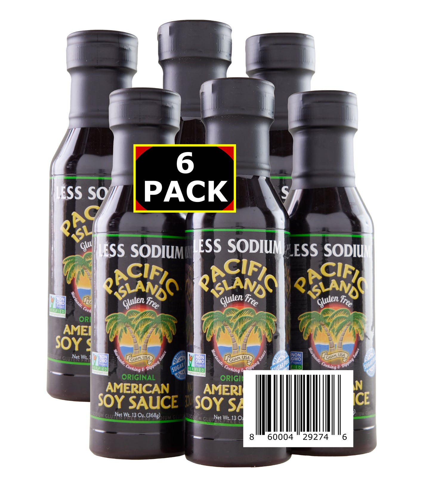 Pacific Island Original American Soy Sauce (6) Pack